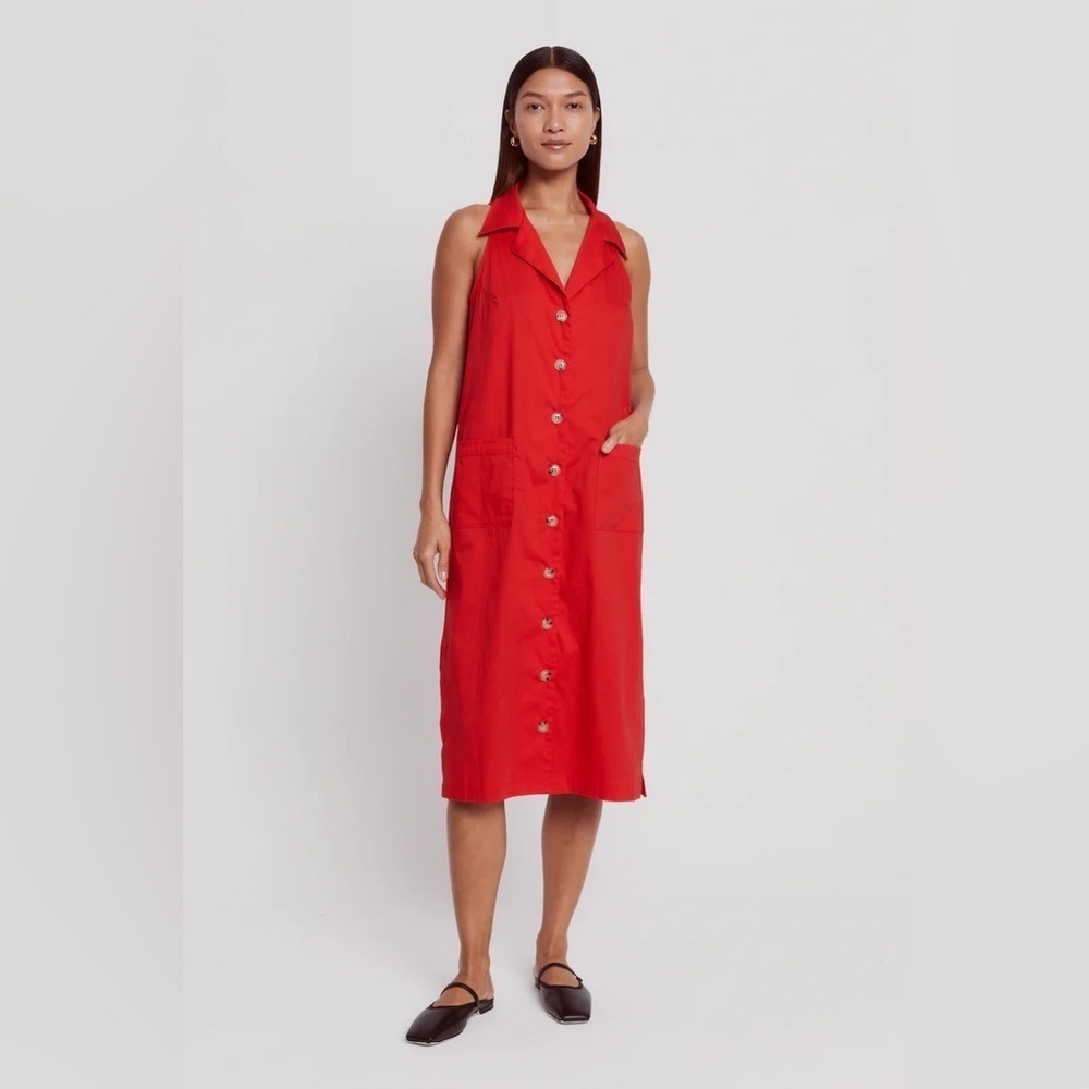 Duster || The Lennon Duster Dress in Crimson Red XS NWT‎
